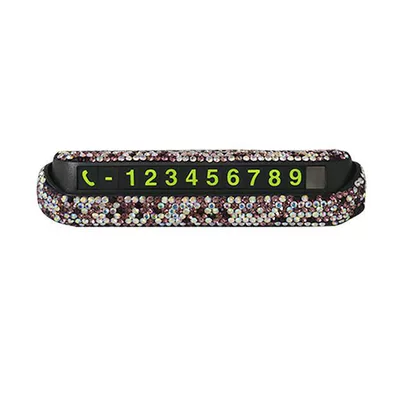 Mobile Phone Number Plate for — Nömrəli dayanma kartı - purple-white-diamond