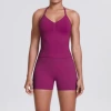 6700 vest + 6688 shorts set - wild berry color