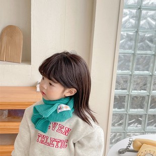 Children's Scarf Autumn and Winter All-match Wool Neck Sleeve Korean Style Baby Men and Women's Distinctive Warm Knitted Neck Protection Neck Fashion