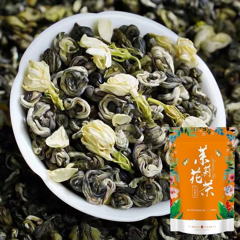 【若芽玉螺】特級ジャスミン茶濃い香りの八一提ジャスミン珍品玉螺王花茶袋入り|undefined