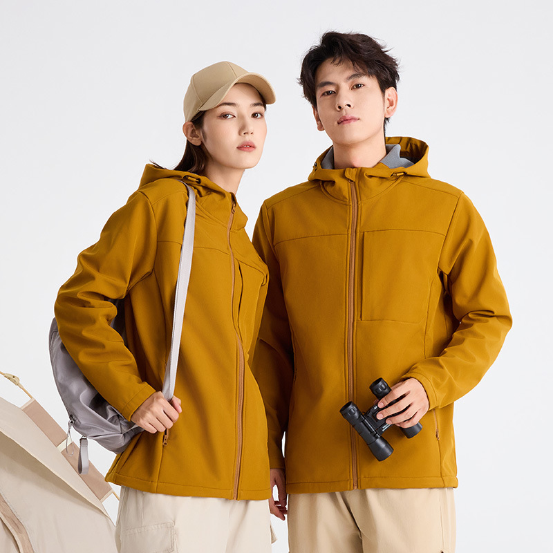 Autumn and Winter New Soft Shell Windproof Waterproof Outdoor Mountaineering Camping Jacket fleece-lined Warm Couple Jacket Autumn and Winter New Soft Shell Windproof Waterproof Outdoor Mountaineering Camping Jacket fleece-lined Warm Couple Jacket