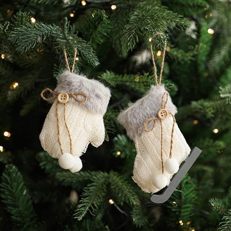 Nuevo trineo de peluche transfronterizo de Navidad árbol de Navidad colgante decoración creativa diseño de escena de atmósfera en stock