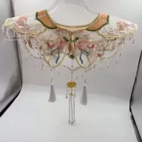 Воротник, свадебное платье, накидка, с вышивкой