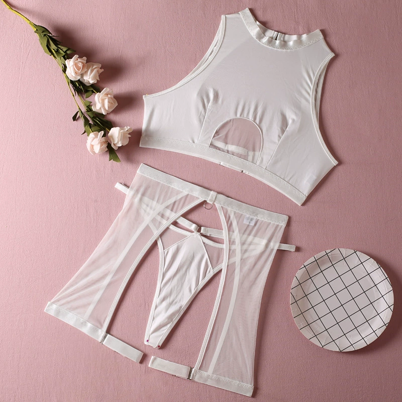 Wireless 3-Piece Bra Set, Women's European Style, Fashionable Sexy Lingerie (Wireless)