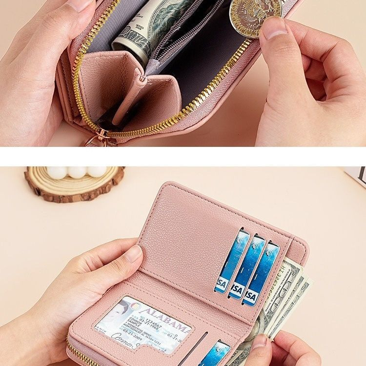 Nuevo clásico retro bolso de cambio simple monedero de color sólido mini bolso de monedas portátil bolso de tarjetas pequeñas