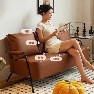 Modern Minimalist Rental Apartment Trendy Double Small Apartment Fabric Sofa Chair Retro Style Single Living Room New Sofa