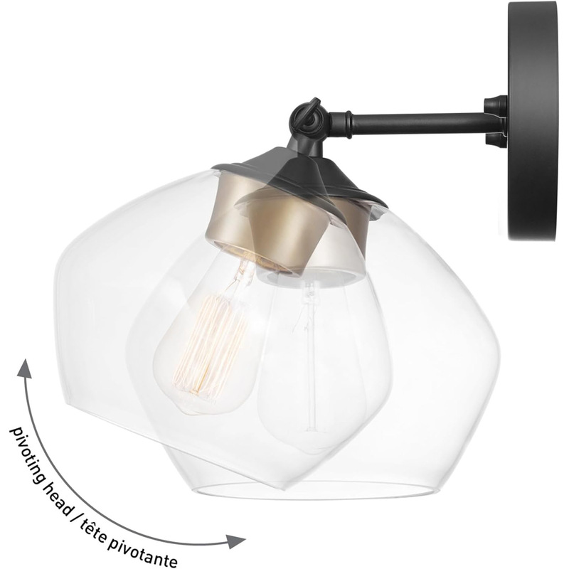 Single-Head Wall Lamp Bedroom Bedside Lamp Led with Plug Cord Corridor American Industrial Style Wayfair Cross-Border Amazon