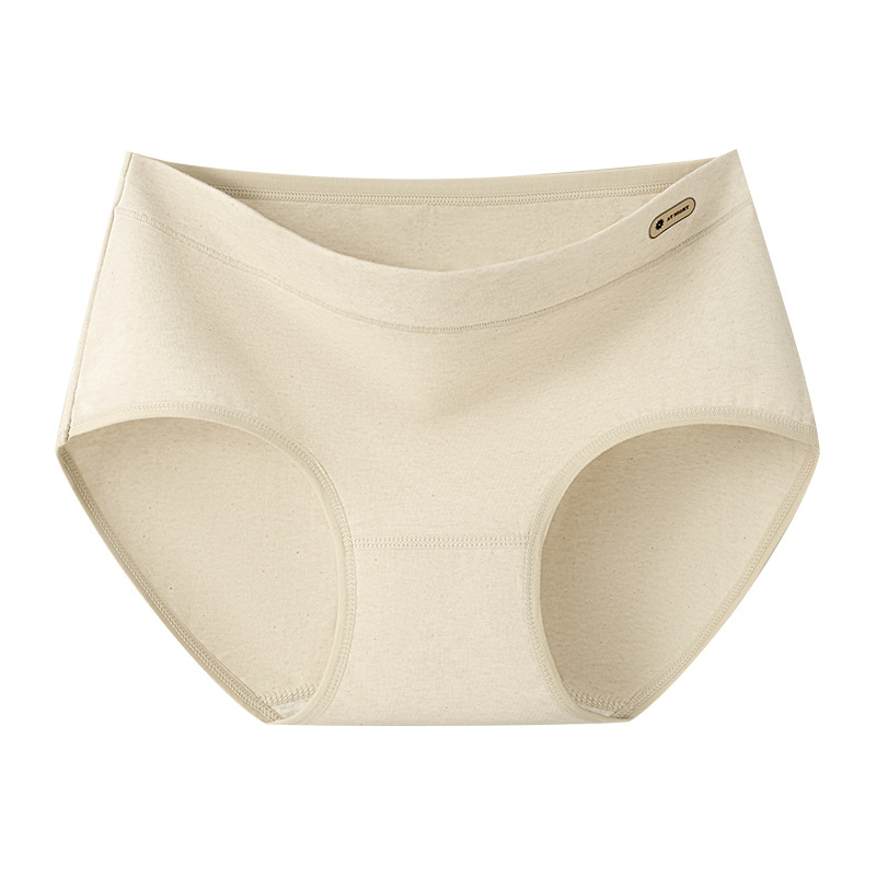 50 piezas de ropa interior de niña de algodón deportivo de algodón de color natural de clase A 10A entrepierna antibacteriana entrepierna de algodón entrepierna calzoncillos de cintura media para mujer