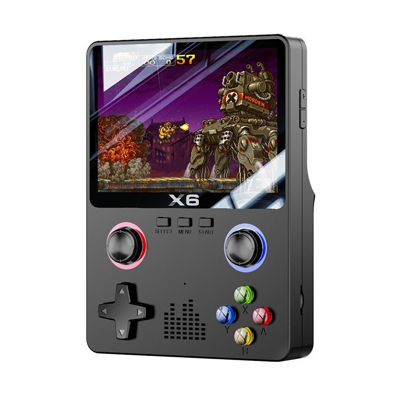 新しい X6 携帯ゲーム機何千ものゲーム PSP デュアルジョイスティックシミュレータダブルレトロ HD 3.5inch 大画面|undefined