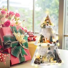跨境新款木质圣诞树置物架家居装饰品派对聚会餐桌摆件装饰圣诞树