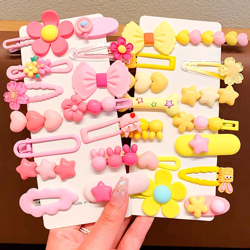 儿童多巴胺卡通发夹小女孩可爱刘海碎发夹女童侧边不伤发bb夹发饰|undefined