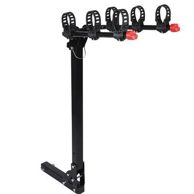 Real Picture Car Trailer Hitch Rack Car Rear Support Square Mouth Rear Rack American Rear Tow Bicycle Rack Spare Tire (Car bike rack) - no-need-to-drill-holes-extended-version-to-hang-one