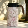 Pink peony (wood grain handle)