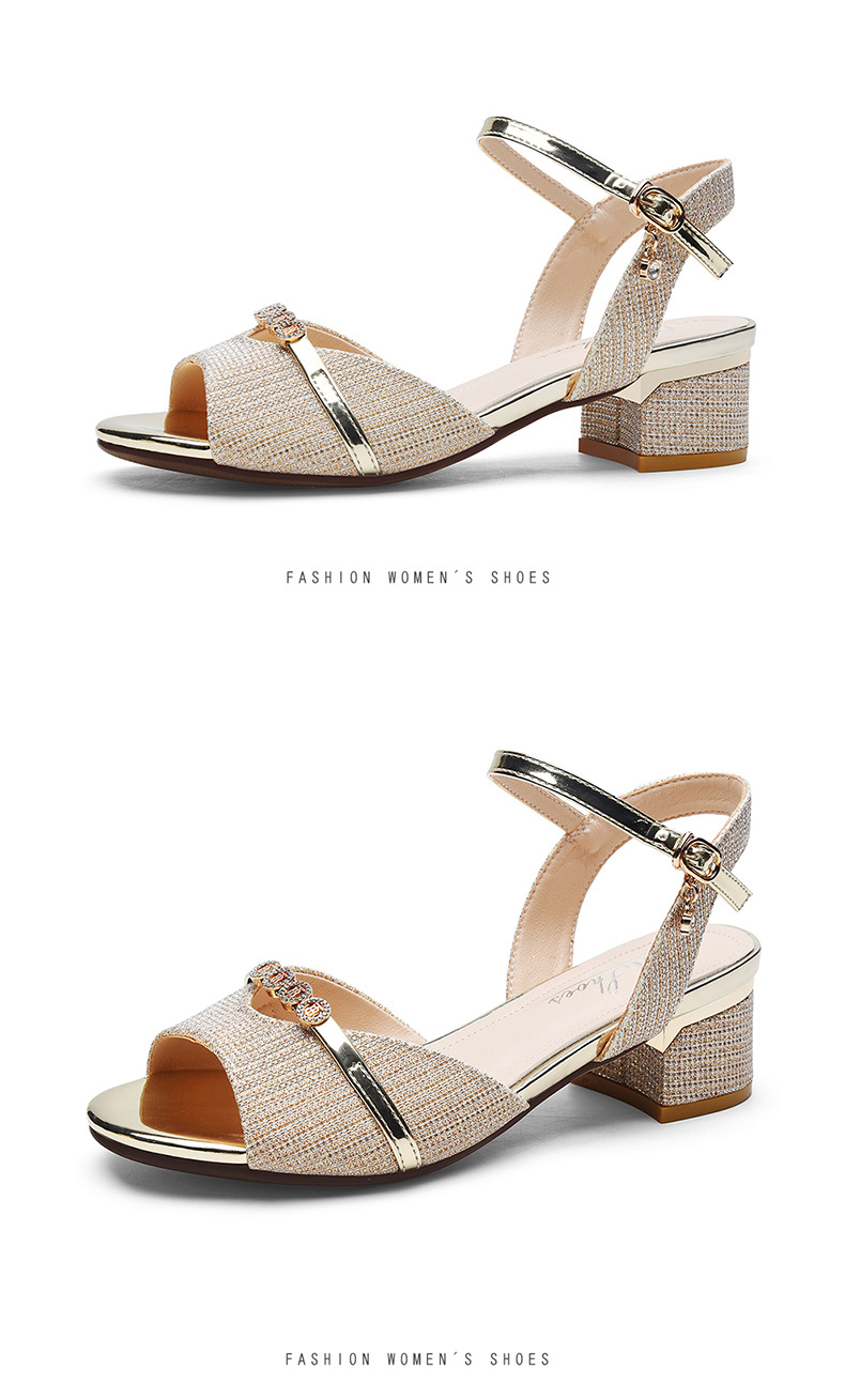 Sandal da thật nữ mũi hở gót thô đế mềm thời trang 2025 — LJ 8089 màu đen, LJ 6702 Màu đen, LJ 6700 màu đen, LJ 6702 Màu be chi tiết 19