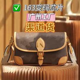 中古高版本驴老花法棍包Diane腋下包帆布斜挎侈品大牌包包女士款