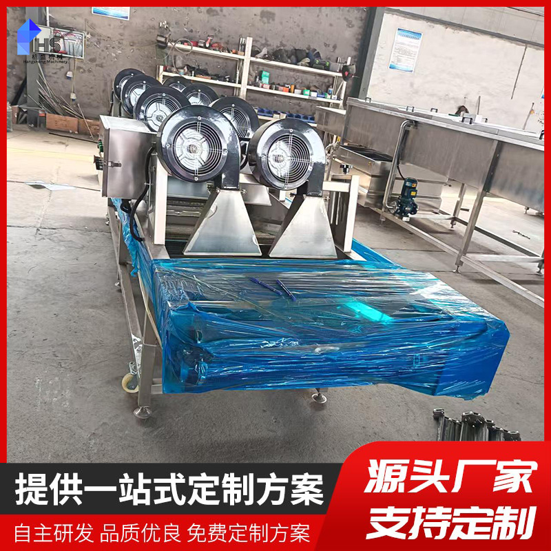 Limpieza automática secadora de aire de limpieza de frutas y verduras línea de aire de limpieza bolsa de embalaje de alimentos bolsa de embalaje suave limpieza de aire de flujo de aire de flujo