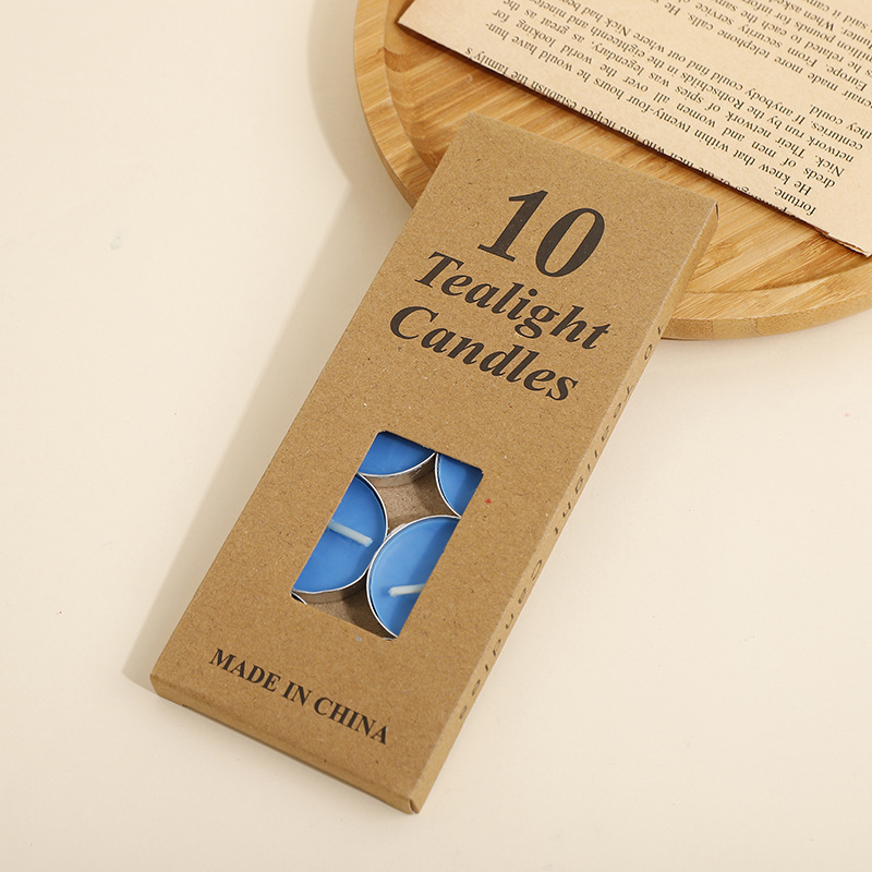 Fabricantes al por mayor círculo de vela de banana cumpleaños romántica atmósfera sin humo decoración de boda lámpara de té velas pequeñas