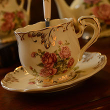 咖啡杯套装英式下午茶杯子红茶杯欧式茶具陶瓷杯碟家用水杯具优雅