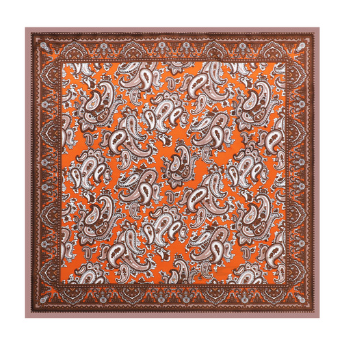  European and American fashion new satin 90 large square scarf for women cashew print 90 square scarf fashion trend wholesale