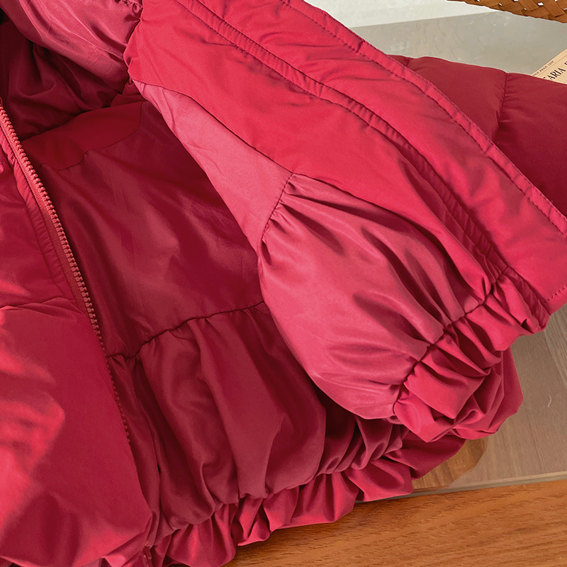 女童羽绒服2025冬季新连帽立体蝴蝶结羽绒服新国标90白鸭绒羽绒服|undefined