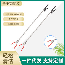 凯硕 120CM加厚不锈钢垃圾夹子环卫捡拾器取物器厂家直供垃圾钳