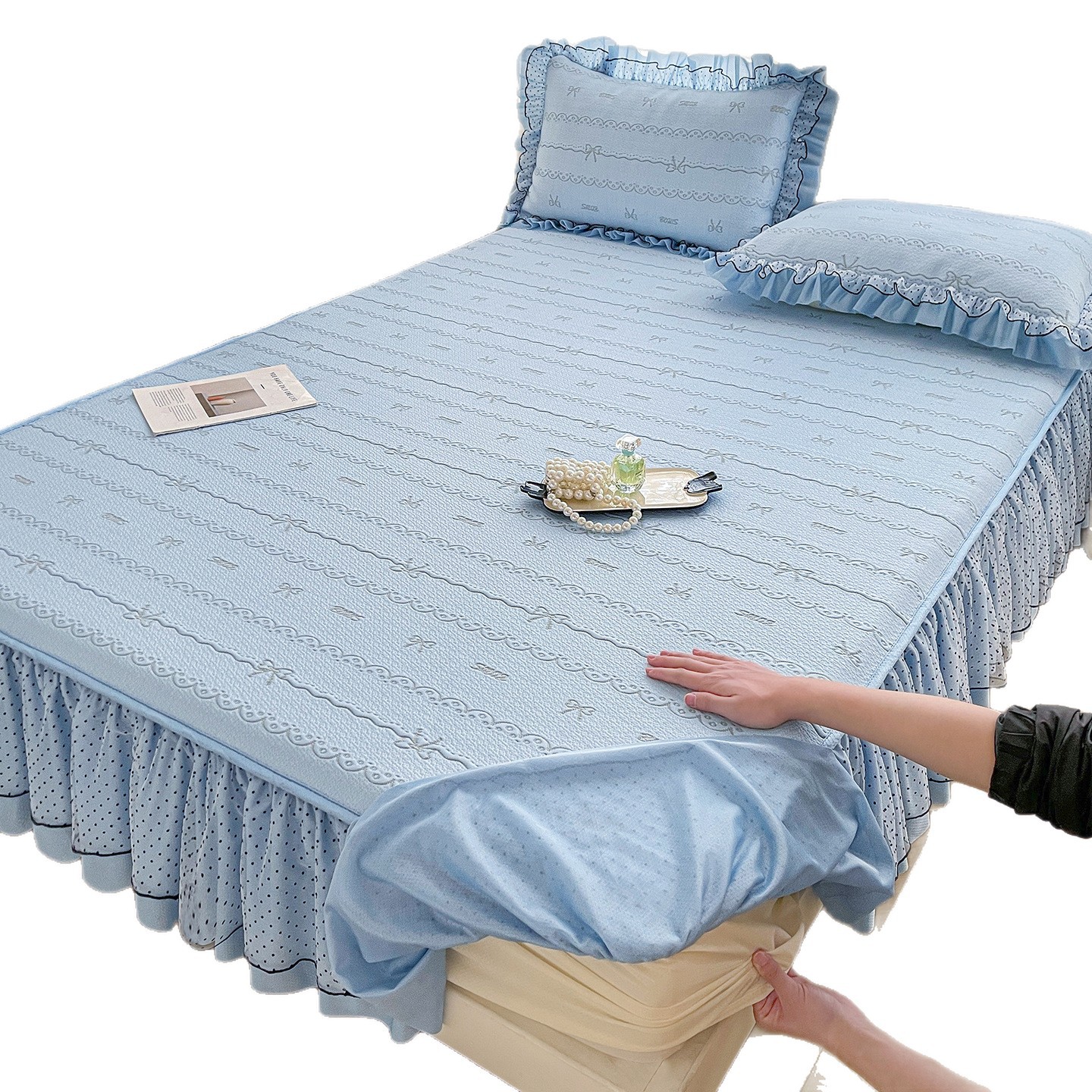Madre y bebé nuevo tipo de cama cama de falda de cama cama de cama de cama