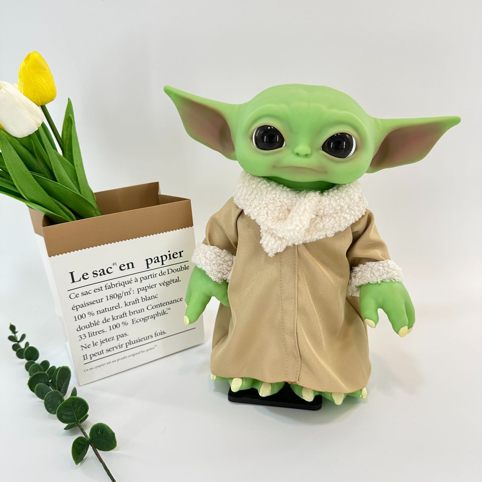 Yoda bebé muñeca hecha a mano Star Wars manloda Navidad bebé Yoda juguete extranjero adornos