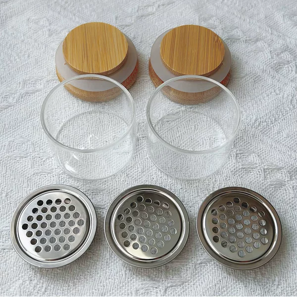 Nail art professional wash cup glass crystal cup stainless steel mesh filter cup sequin phototherapy brush tool