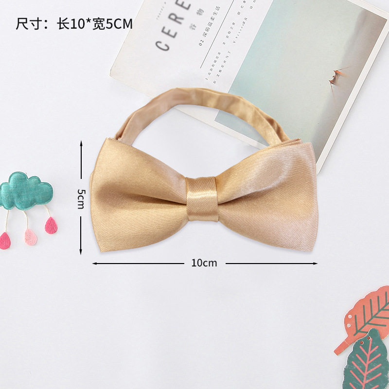 Pajarita para niños Corbata para niños coreanos Pajarita para bebés de color rojo vino de moda