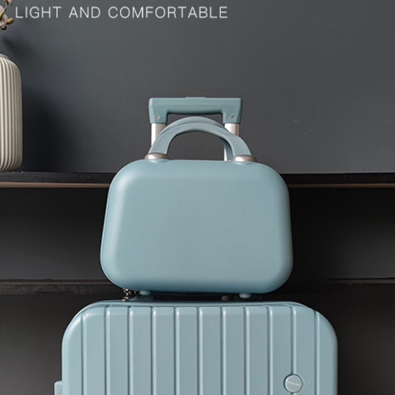 Bolsa de cosméticos de viaje portátil bolso de la caja de la carretilla de las mujeres puede cubrir el equipaje de la carretilla del bolso de las mujeres caso cosmético portátil