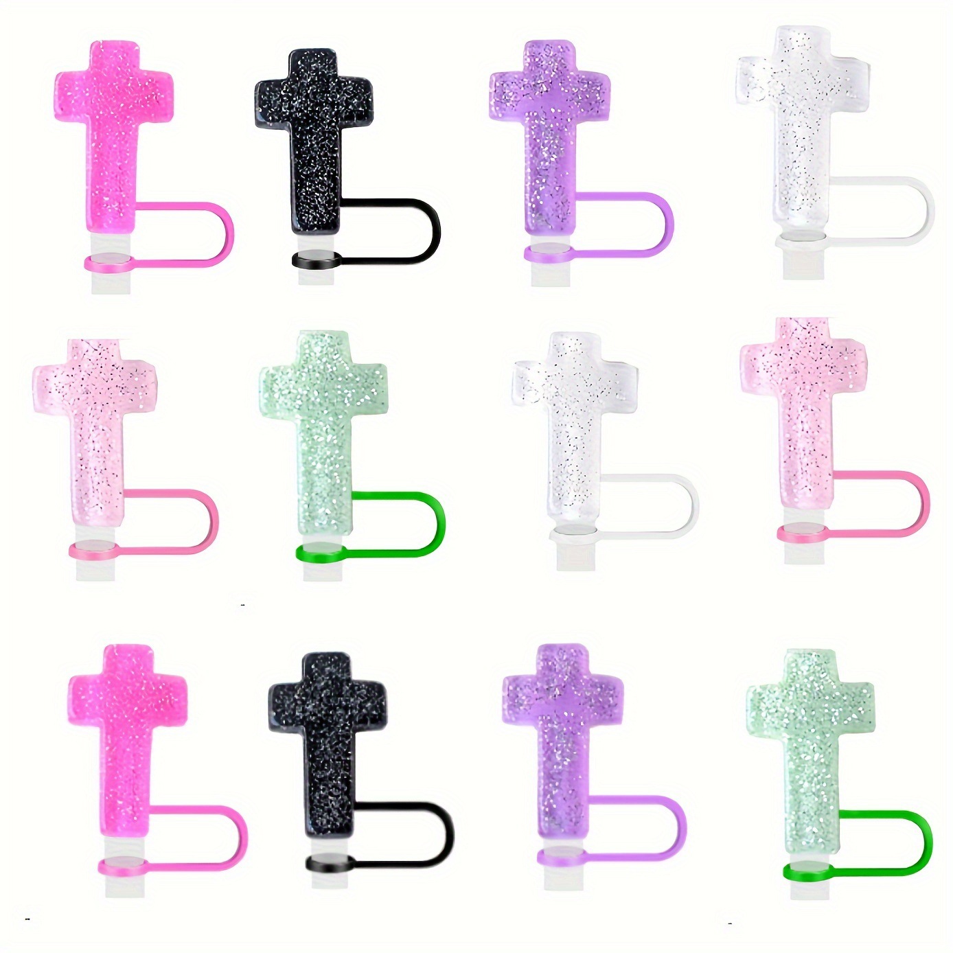 1 Piece Quantity Daily Occasion Casual Cross Silica Gel Straw Decorative Cap 1 Piece