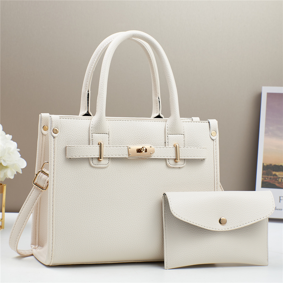 Bolsos de mano de fábrica de gran capacidad para mujeres 2024 bolsos de verano de dos piezas bolsos de hombro