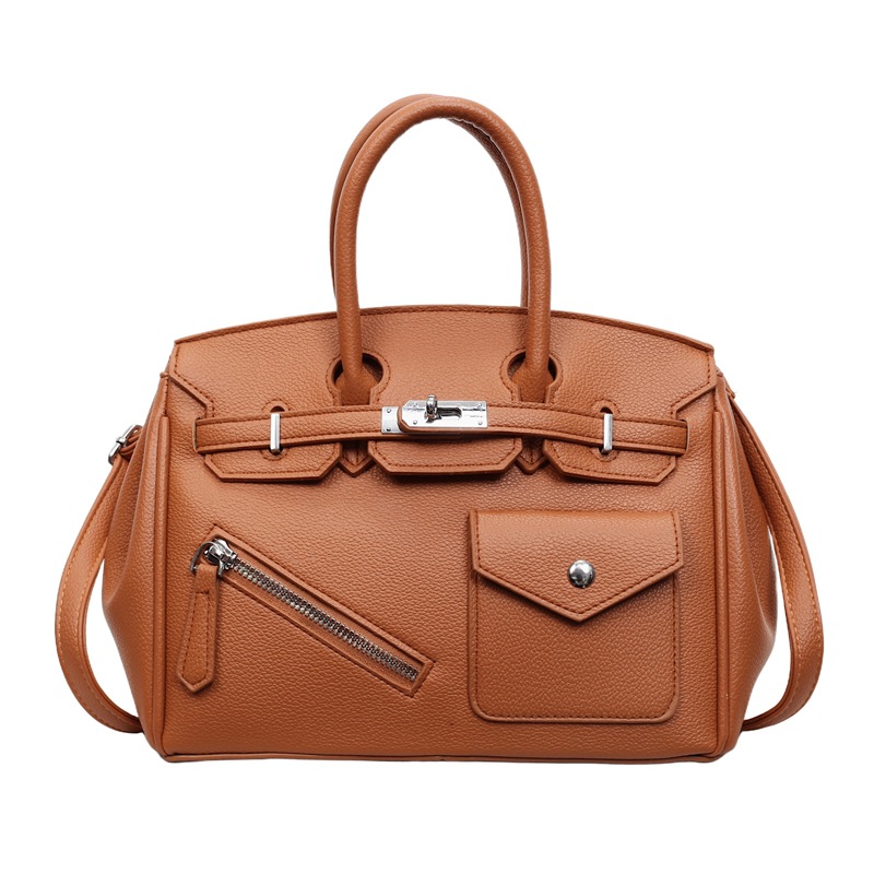 Bolsos de platino de textura superior, bolsos de gran capacidad, nuevos bolsos de mano transfronterizos, bolsos de hombro retro, bolsos de Kelly