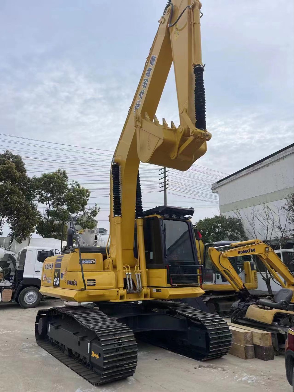 Excavadoras importadas 200 y 220 Komatsu usadas, 90% nuevas exportaciones de comercio exterior exclusivas