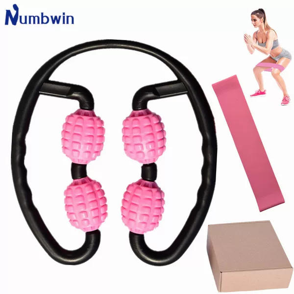 Ring leg clip three-piece leg massager latex 500 elastic ring 15 pounds four ball roller muscle relaxation