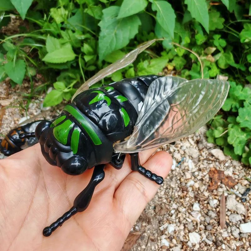 新しい巻き上げ式蝉シミュレーション爬虫類時計じかけのおもちゃ昆虫クリエイティブトリック減圧おもちゃクロスボーダーホットセール|undefined