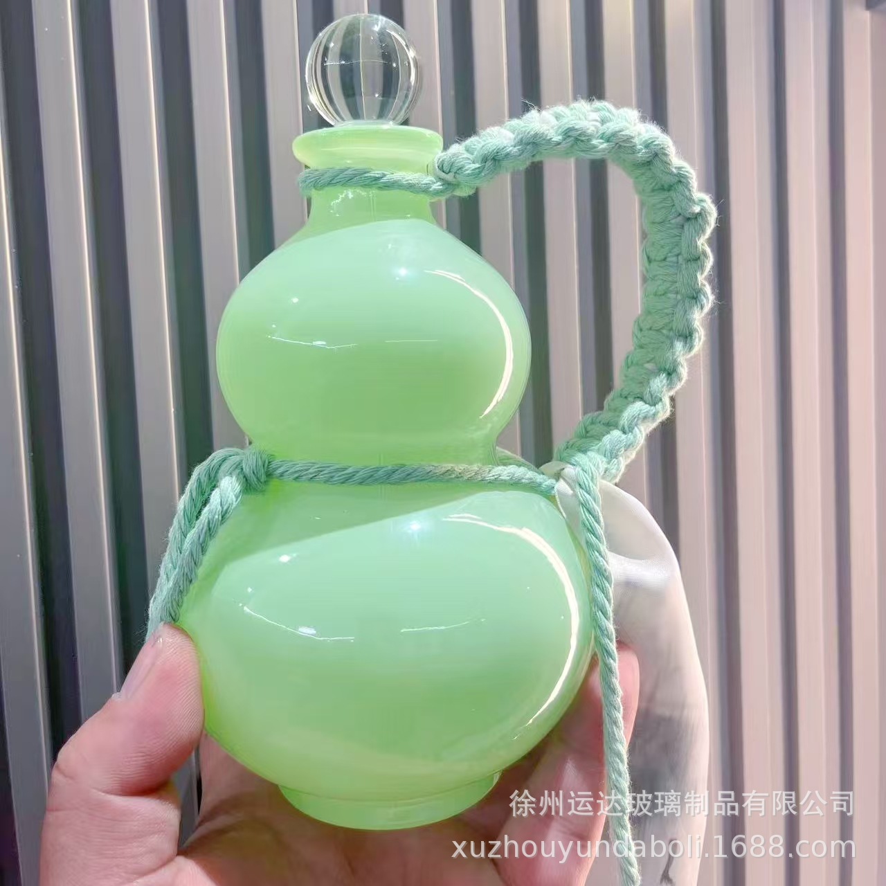 500ml 녹색 조롱박(끈 포함) 완전 세트