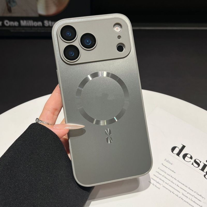 磁吸适用苹果17ProMax手机壳肤感磨砂iPhone16带镜头膜简约保护套|undefined