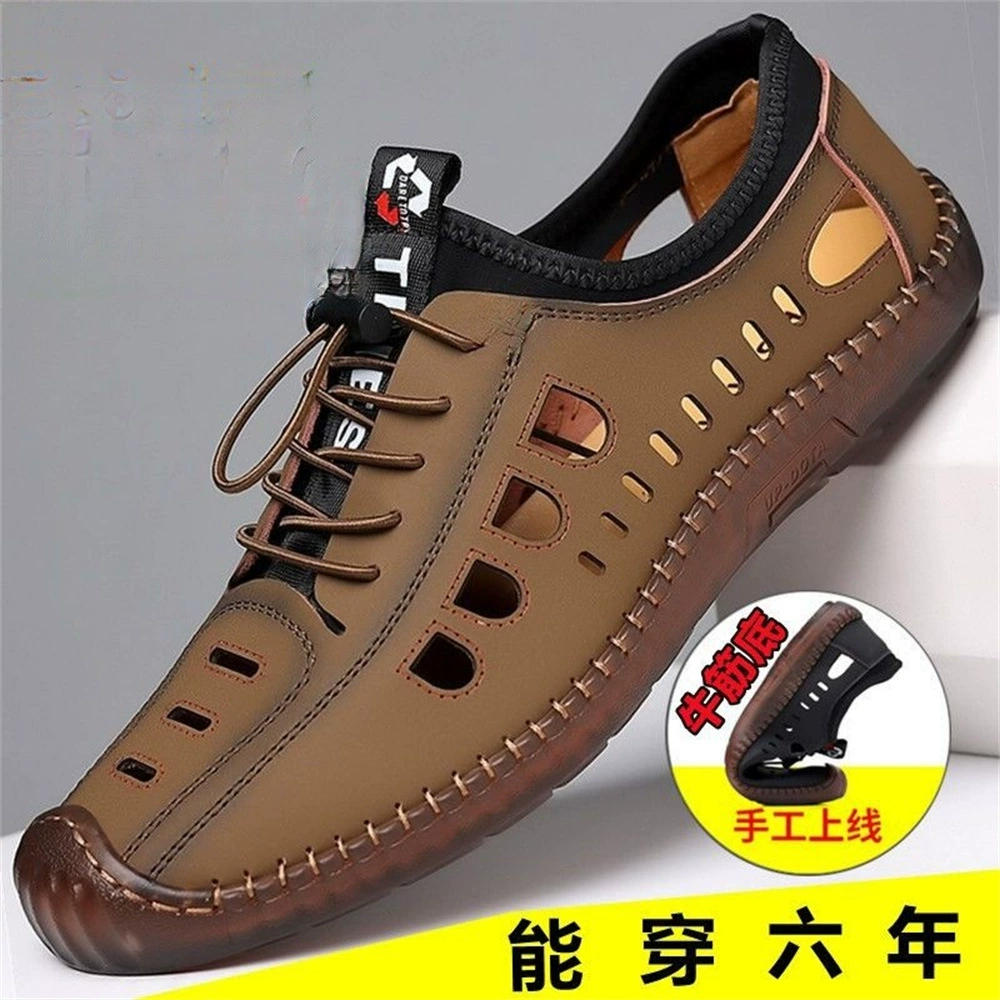 24 года новые мужские кожаные сандалии