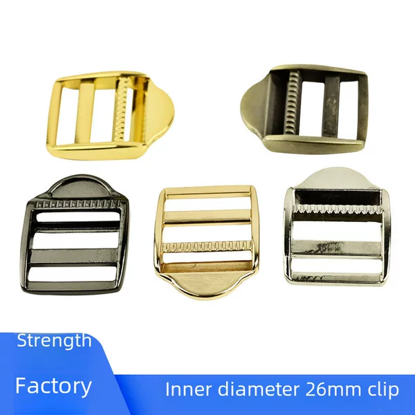 Metal eye button alloy clothing webbing belt decorative bag schoolbag four elastic adjustment buckle hardware accessories