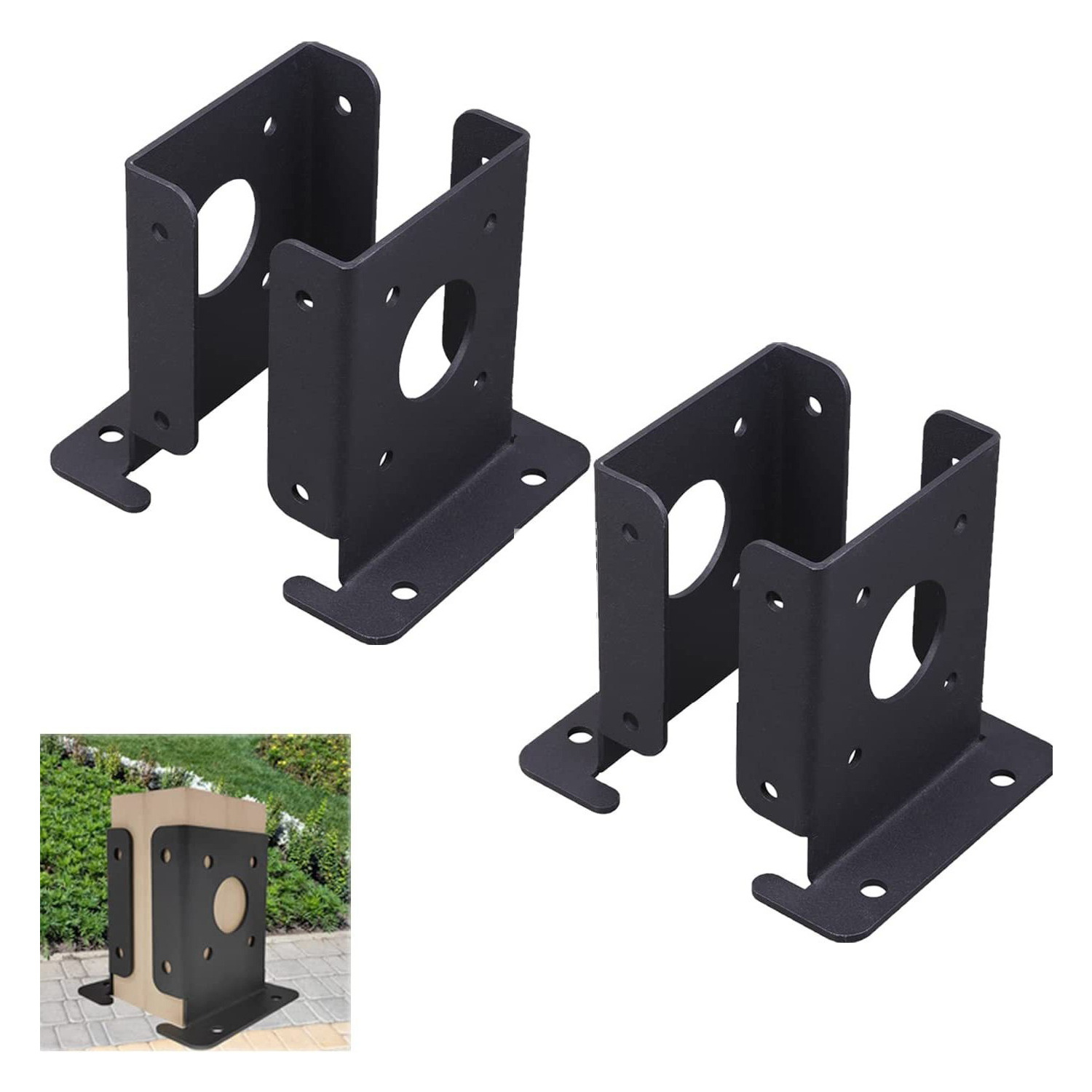Soporte de Fijación para Viga y Columna de Metal, Ajustable y Resistente para Pérgola image 8
