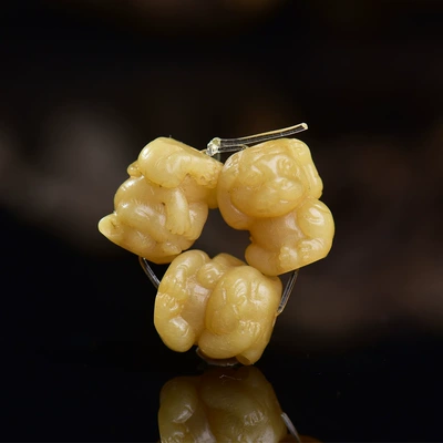 Zərgərlik ara hissələri, Natural Camel Bone Carving DIY - no-22