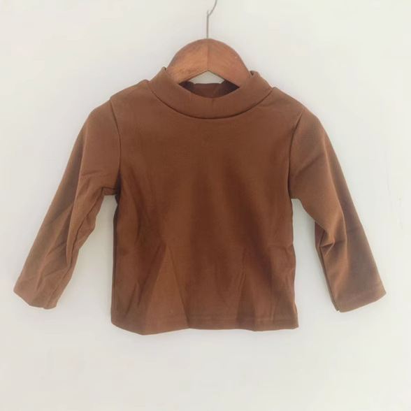 2025 Niños de camisa de base de terciopelo otoño y invierno nueva moda para hombres y niñas de color sólido chaqueta caliente de manga larga