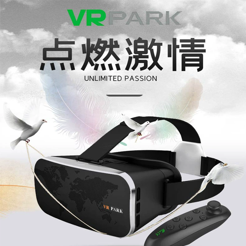 VR headset VRPARK V6, 4K mobile-compatible Bluetooth helmet, panoramic 3D, iOS/Android