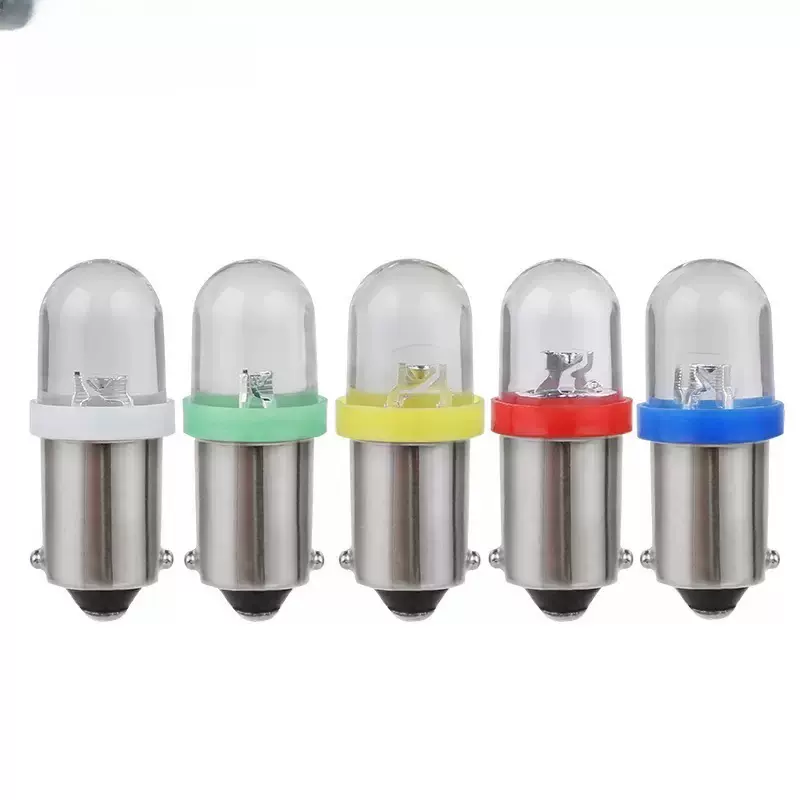 批发汽车LED灯草帽BA9S 1LED插泡仪表灯 阅读灯 车门灯 示宽灯