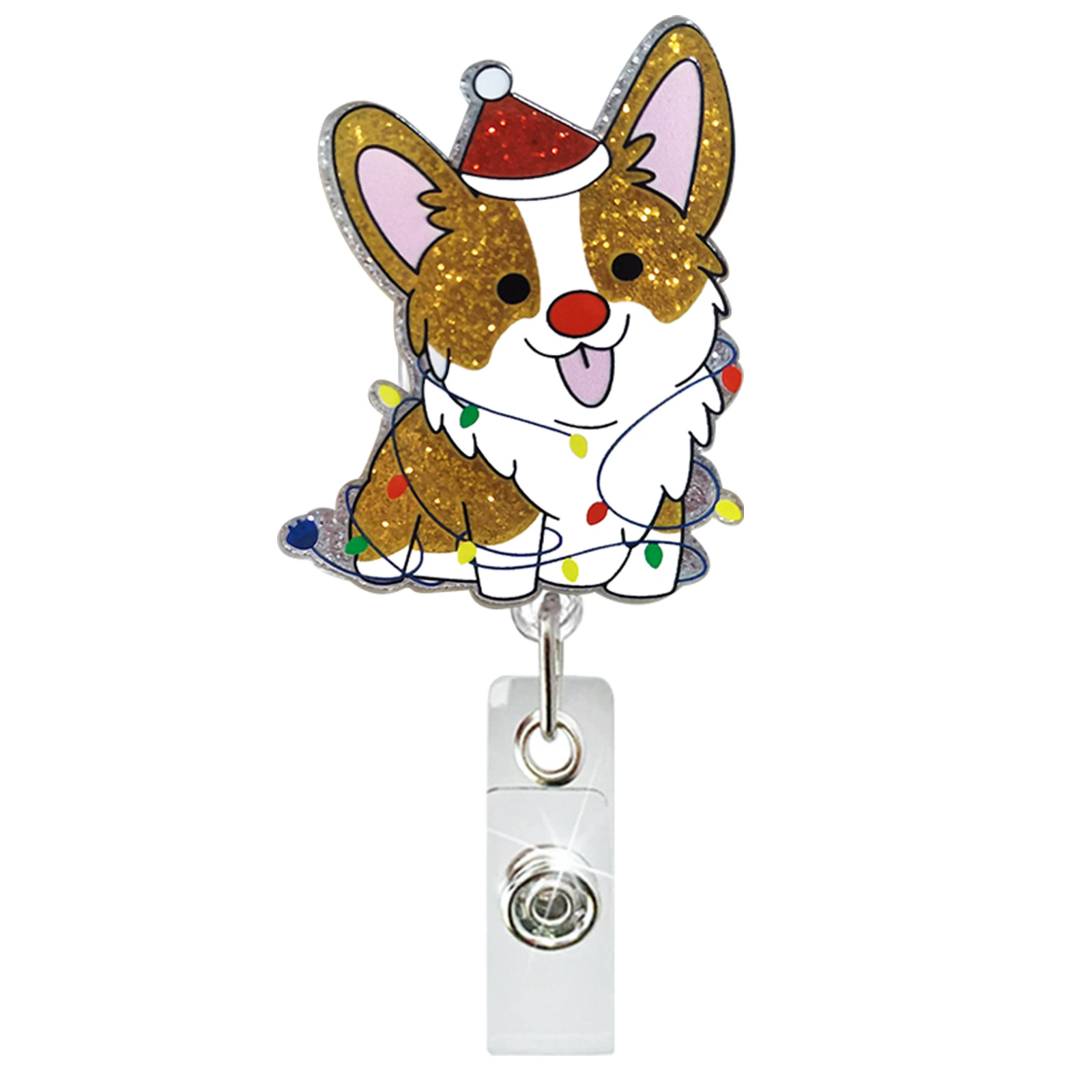 Christmas acrylic adjustable dinosaur, rotating badge, crocodile