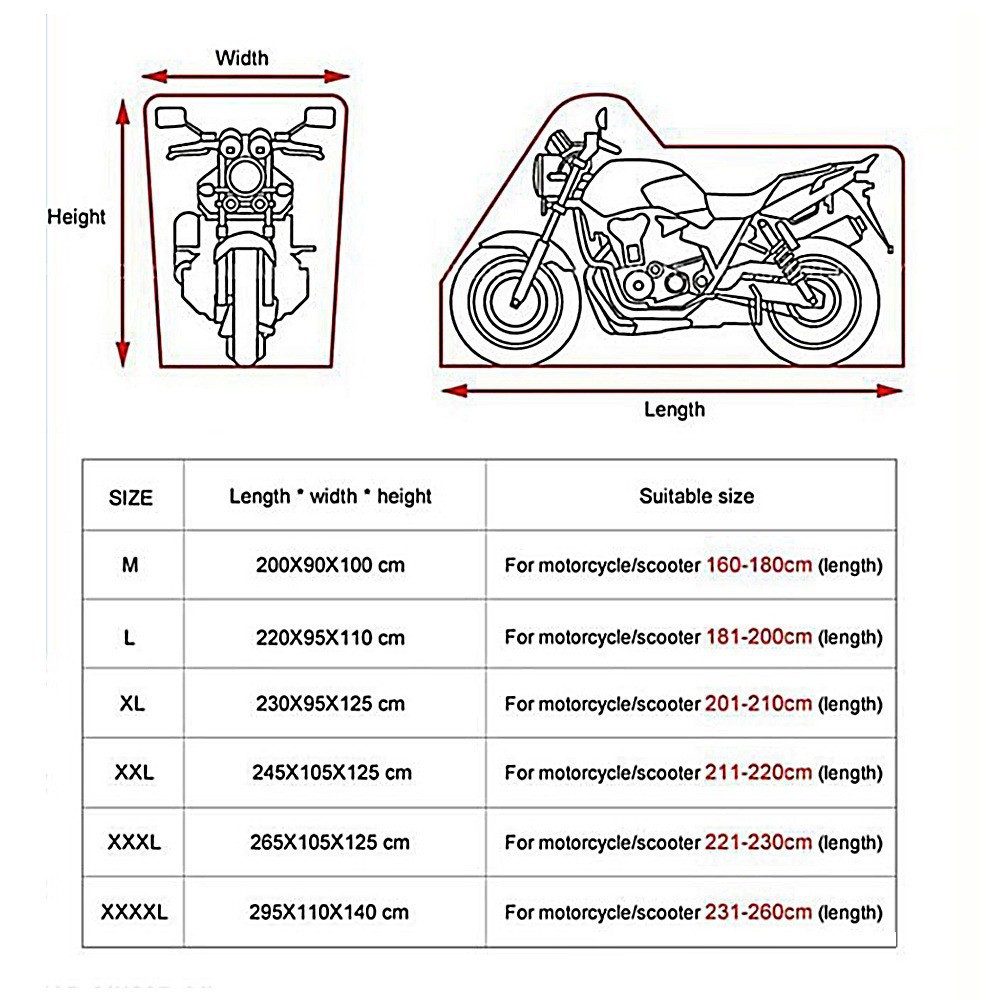 Cross-Border Motorcycle Cover, Outdoor Vehicle Cover, Motorcycle Cover, Electric Vehicle Cover, Waterproof and Sun-Proof Bicycle Cover, Rainproof
