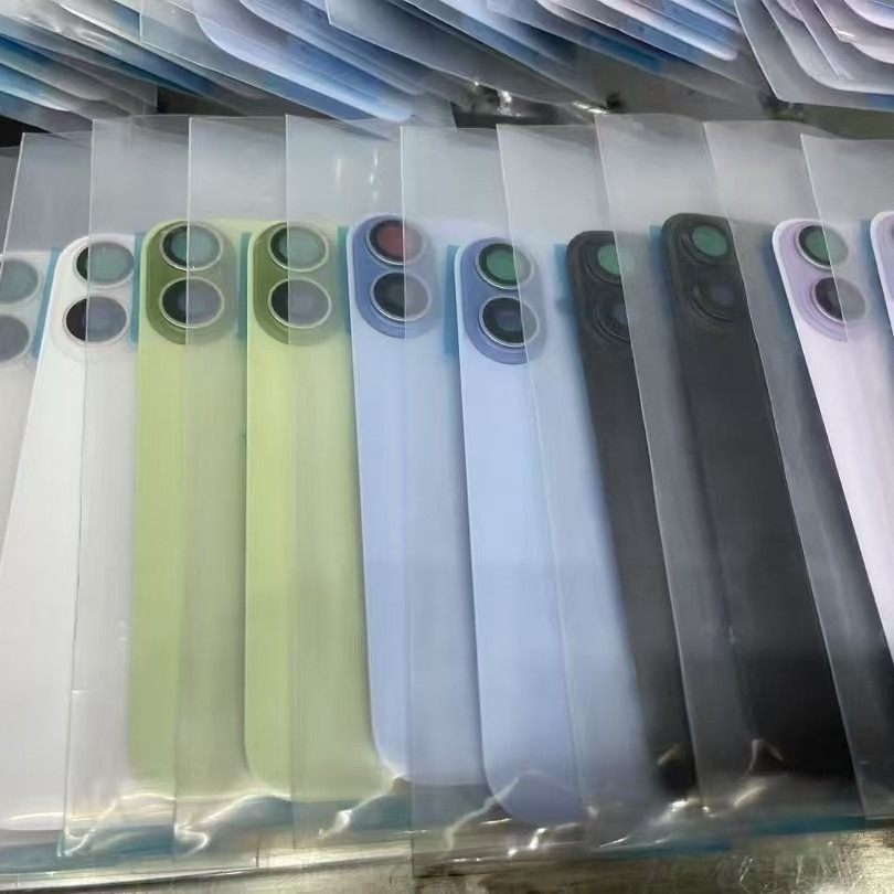 Aplicable a la cubierta trasera del iPhone, vidrio trasero, agujeros grandes sin desmontaje 8 - 17, pegamento 3M sin etiqueta