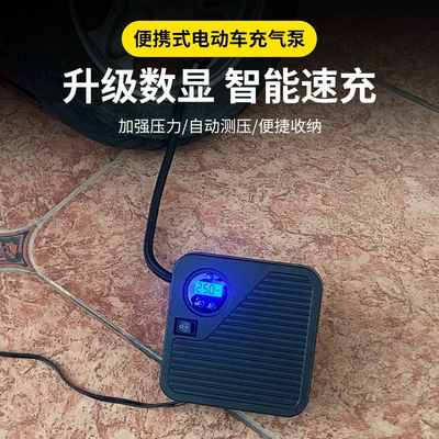 Avtomobil hava nasosu 48V96V portativ şin elektrik yüksək təzyiqli nasos təzyiqölçənlə