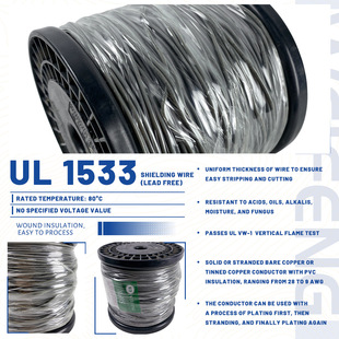 UL1533���x��30-20AWG��Ҏ�h����Ӳ�|������ϩ���~��a�~���x��